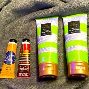 hand cream and lotion never used or opened